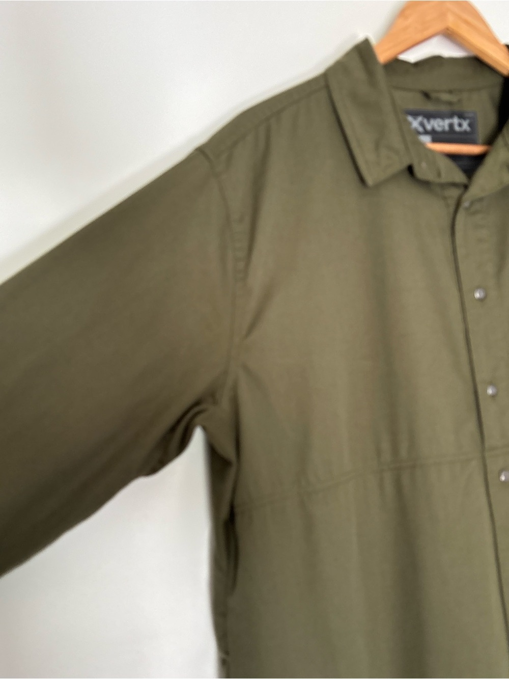 Vertx Men's Tactical Button Up Shirt Green Layered Outdoor Guardian Size XL *b70 - Picture 4 of 16